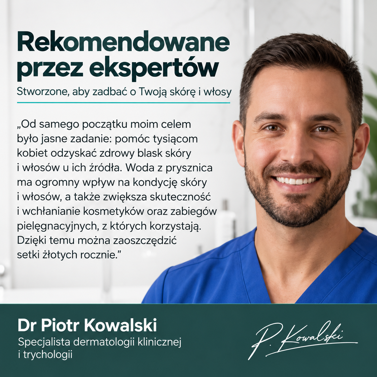 Słuchawka prysznicowa z potrójnym systemem filtracji • Usuwa kamień, chlor i metale ciężkie z wody