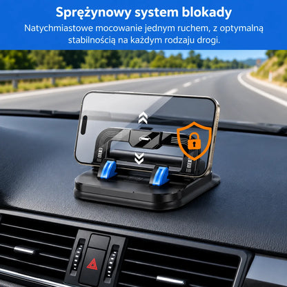 Obrotowy uchwyt samochodowy na smartfon.