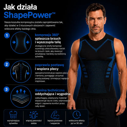 Koszulka kompresyjna modelująca sylwetkę