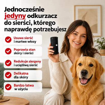 Profesjonalna szczotka do usuwania sierści SierściStop™
